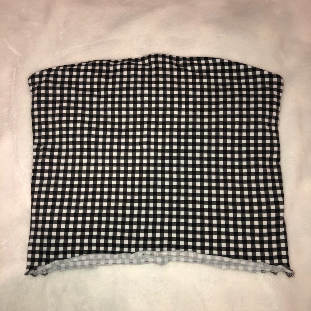 Checkered crop top from Pacsun
